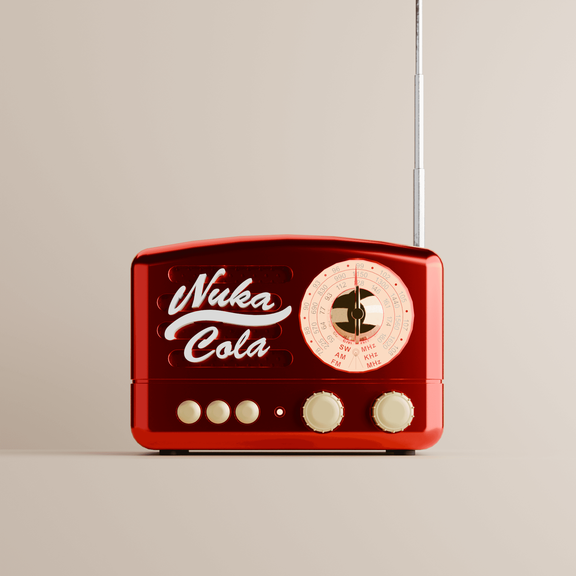 Nuka-Cola Radio - Retro Bluetooth Radio with vintage game-inspired design